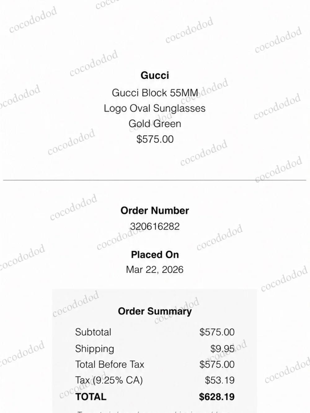 Gucci Block 55MM Logo Oval Women's Sunglasses in Gold Green